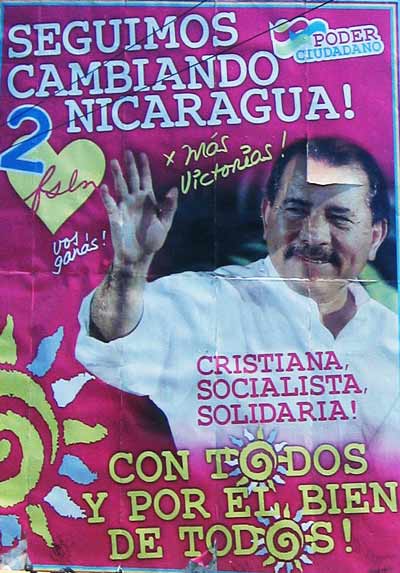 Daniel Ortega Plakat 2012